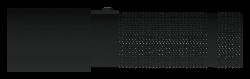 LΔSΞR seen from the side, lens pointing left